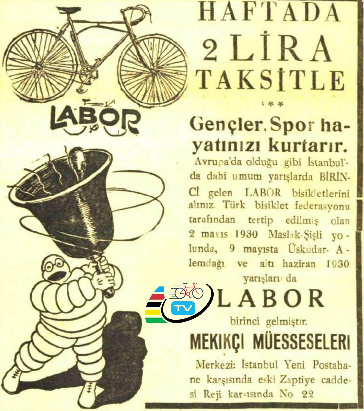 LABOR Bisikletleri | 16 Temmuz 1930
