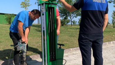 Giresun Sahilinde Bisiklet Tamir İstasyonları Hizmete Girdi