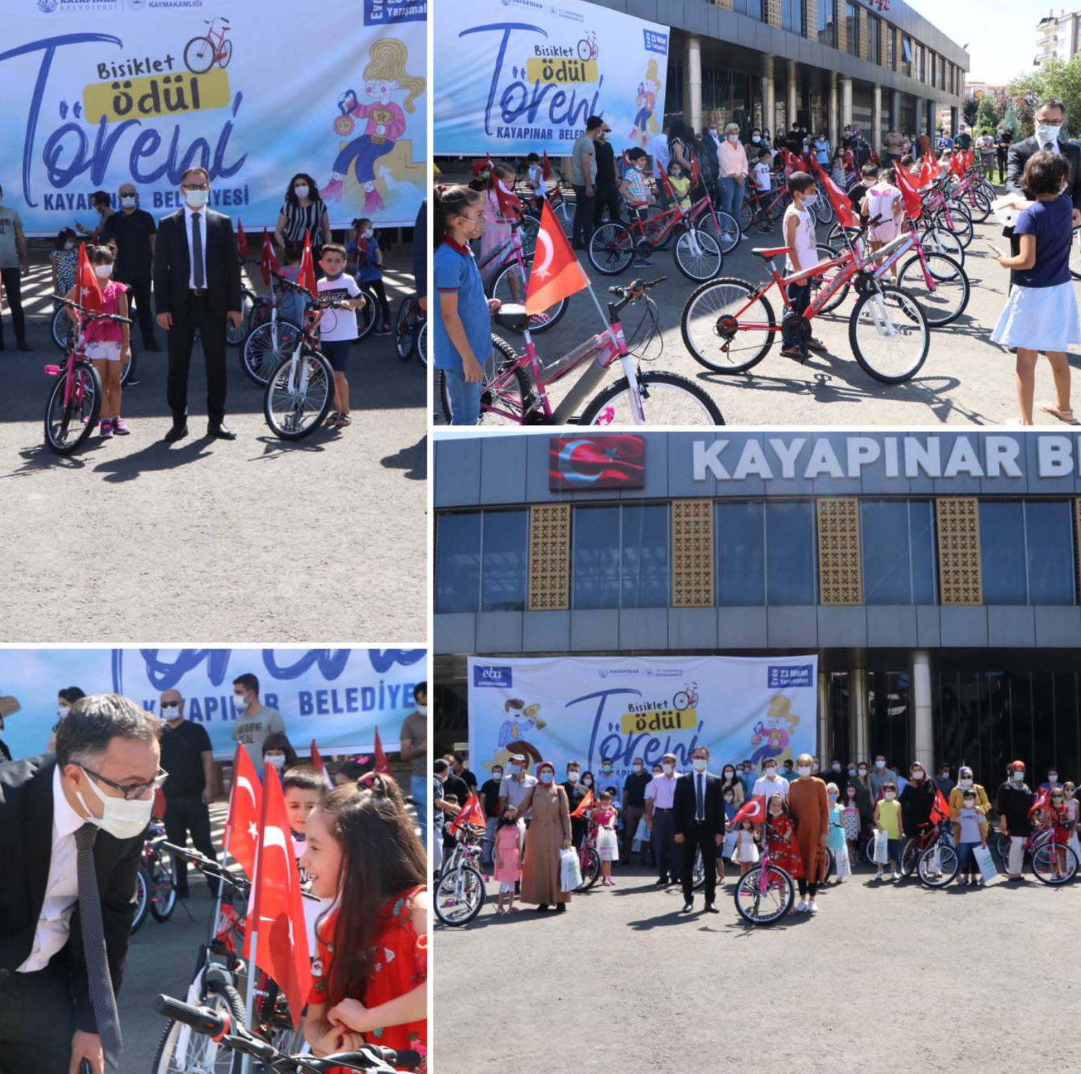 EBA TV'den derslerini aksatmayan öğrenciler bisiklet ile ödüllendirildi