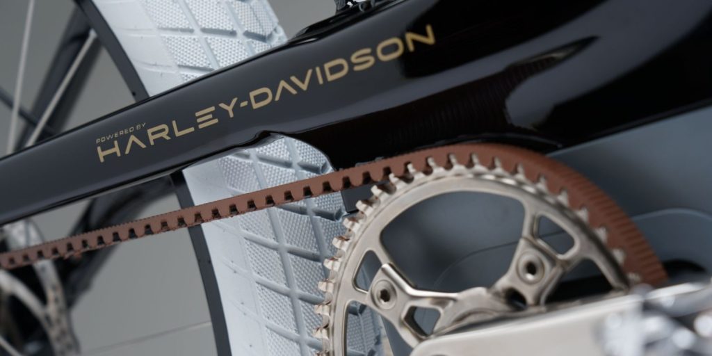 Harley-Davidson Seri 1 Elektrikli Bisiklet zincir yerine kayış tahrik sistemi 
