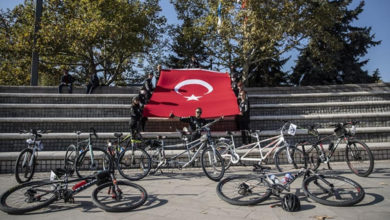 Bisikletliler Anıtkabir'de