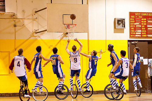 Tek Tekerlekli Bisiklet ile Basketbol
