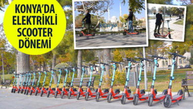 Elektrikli Scooter Konya'da Hizmete Girdi