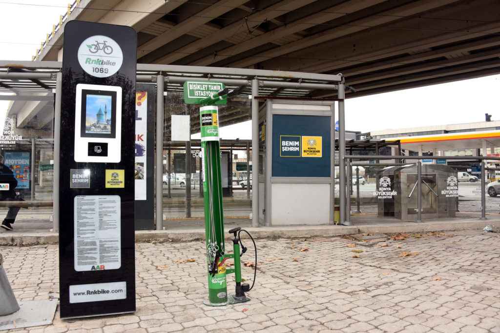 Bisiklet kullanıcıları bisiklet tamir istasyon noktalarını ABUS (Akıllı Bisiklet Uygulama Sistemi) Mobil Uygulaması üzerinde de görebilecekler.